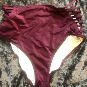 PINK maroon high waisted bottoms